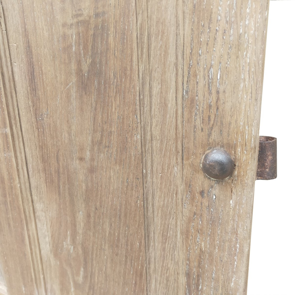 Antique Oak Door From The 18th Century And Its Woodwork And Ironwork-photo-3