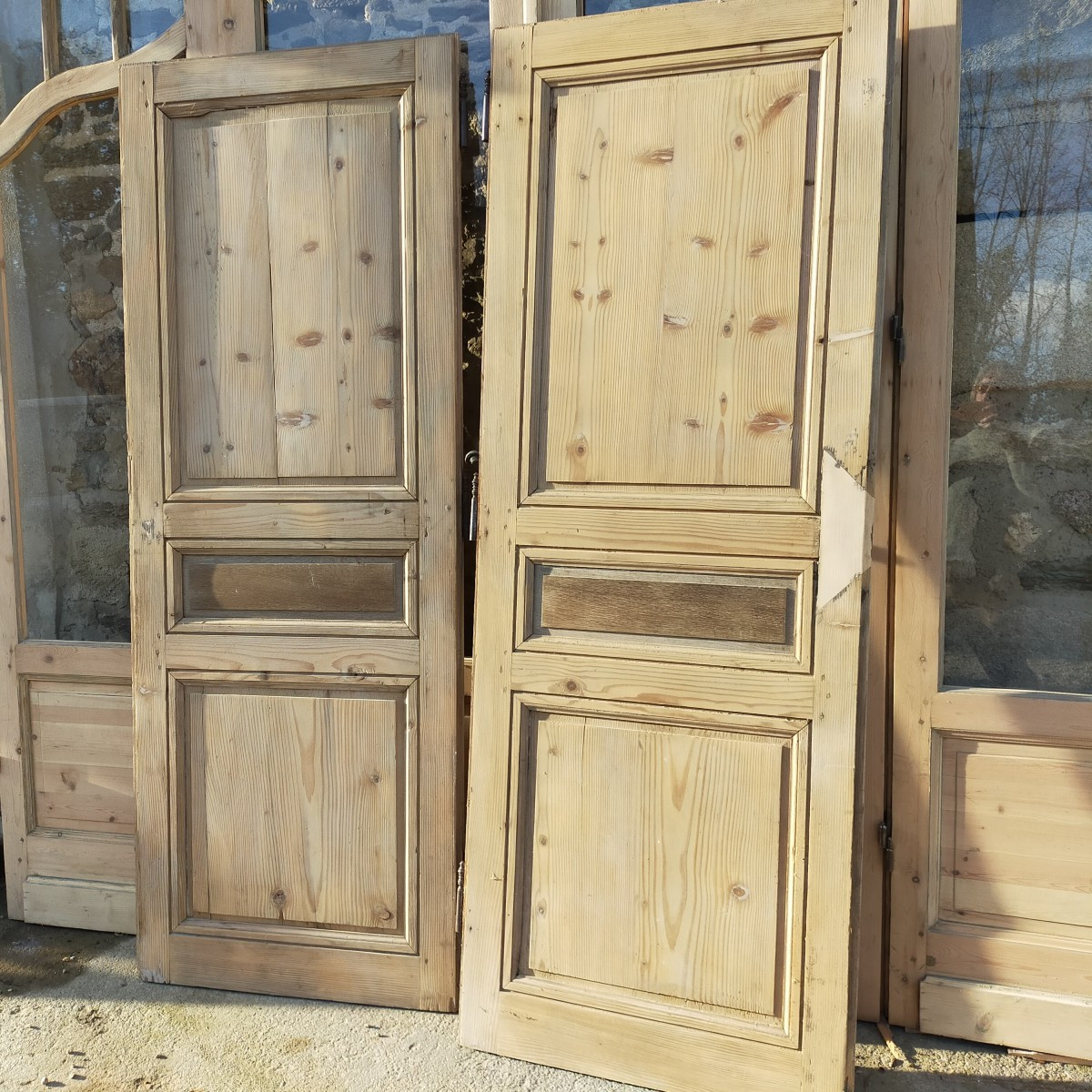 Paire de portes anciennes de communication Epoque Directoire-photo-4