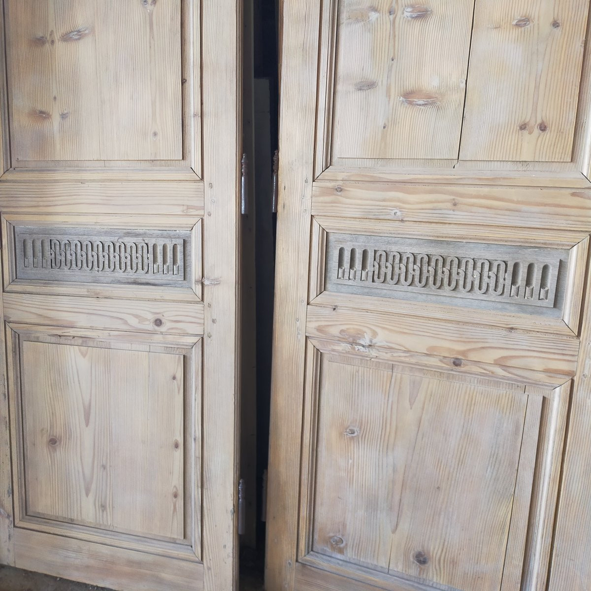 Paire de portes anciennes de communication Epoque Directoire-photo-2