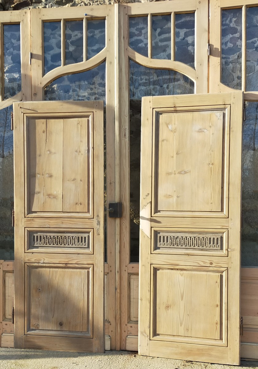 Paire de portes anciennes de communication Epoque Directoire