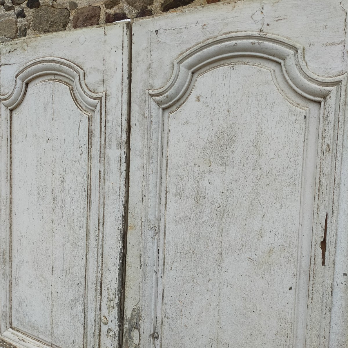 Double 18th-century Oak Front Door-photo-3