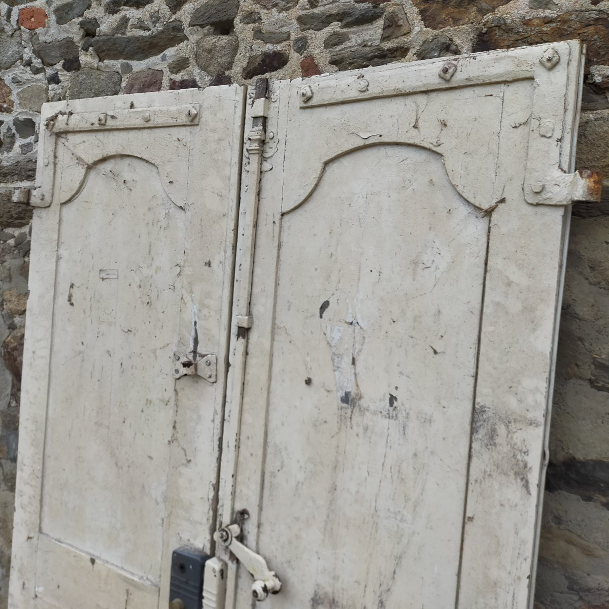 Double 18th-century Oak Front Door-photo-3