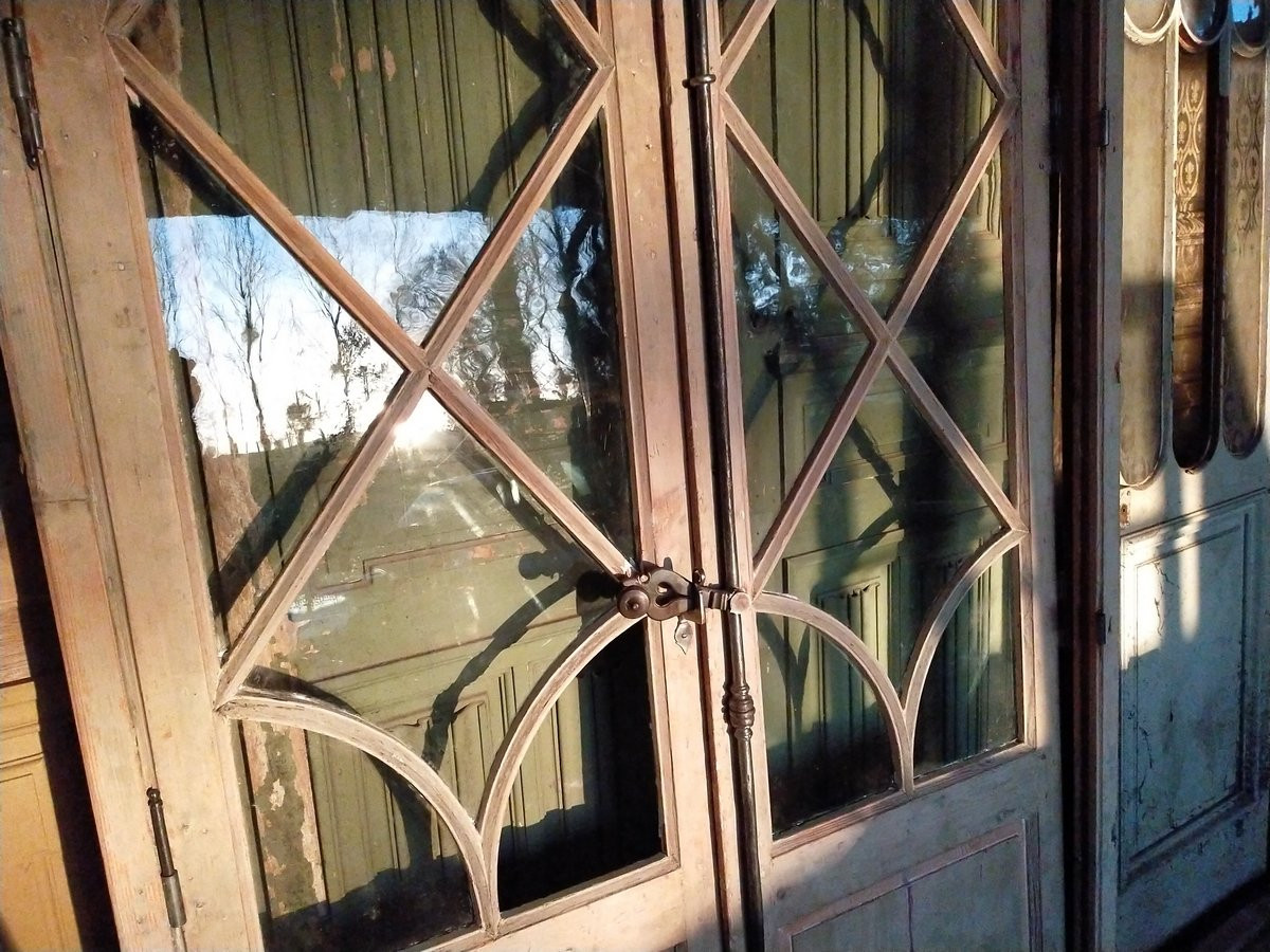 Porte Fenêtre Ancienne De Château XIXème Orangerie Atelier Loft Porte-photo-2