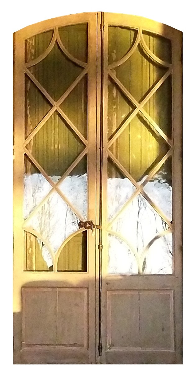 Porte Fenêtre Ancienne De Château XIXème Orangerie Atelier Loft Porte