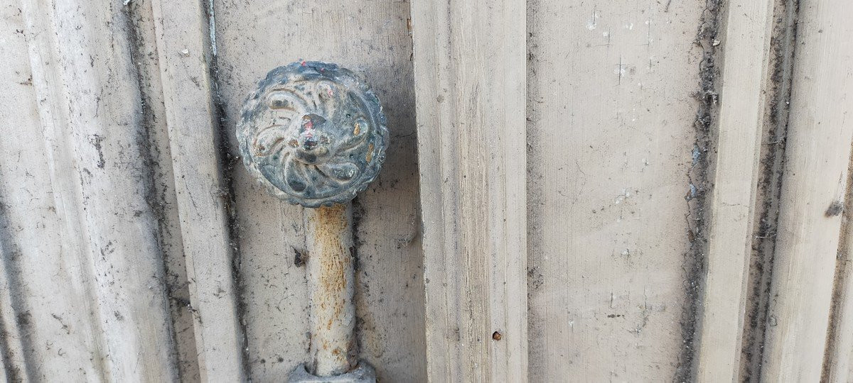 Qté 3 Grandes Double Portes Ancienne d'Apparat Pour Grands Volumes Porte Boiserie-photo-7