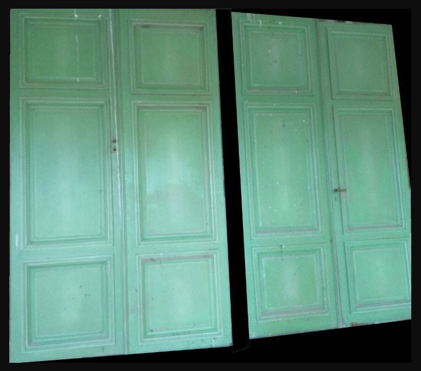Antique Cupboard Doors Three Panels - A Total Of 49 Panels Available-photo-7