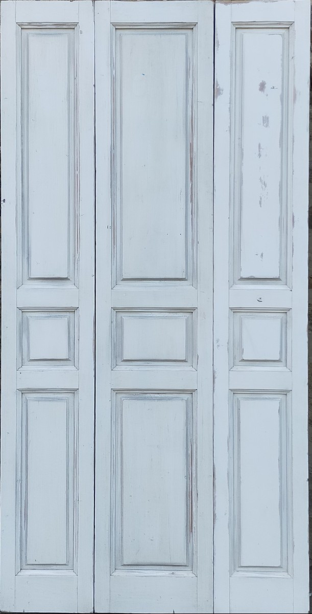 Antique Cupboard Doors Three Panels - A Total Of 49 Panels Available