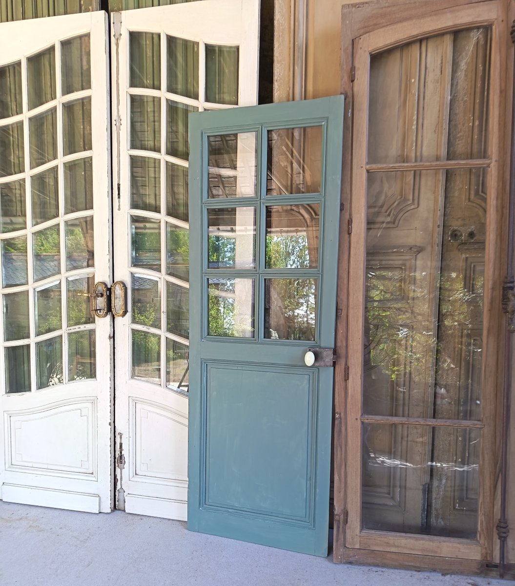 Antique Glass Door With 6 Panes-photo-4