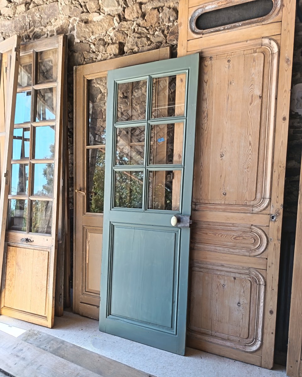 Antique Glass Door With 6 Panes-photo-3