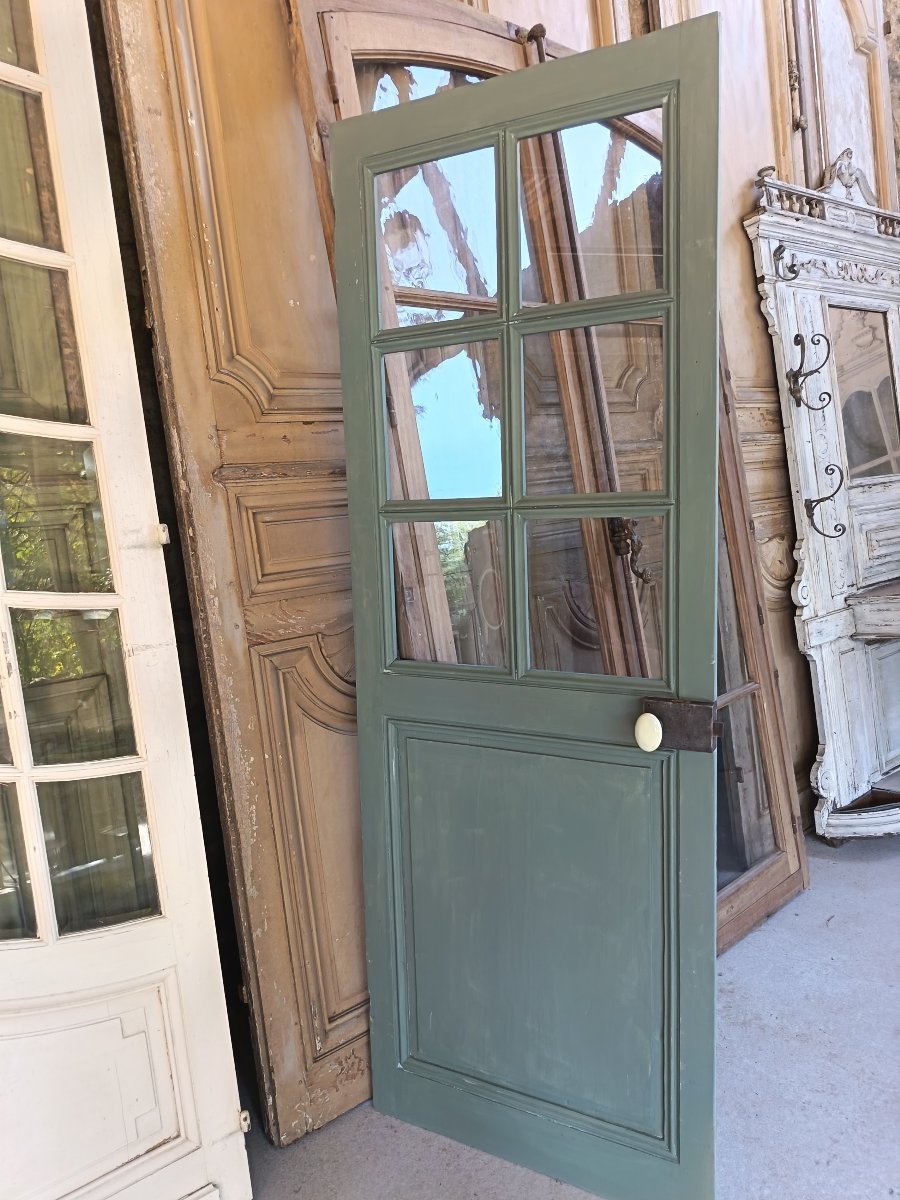 Antique Glass Door With 6 Panes-photo-4