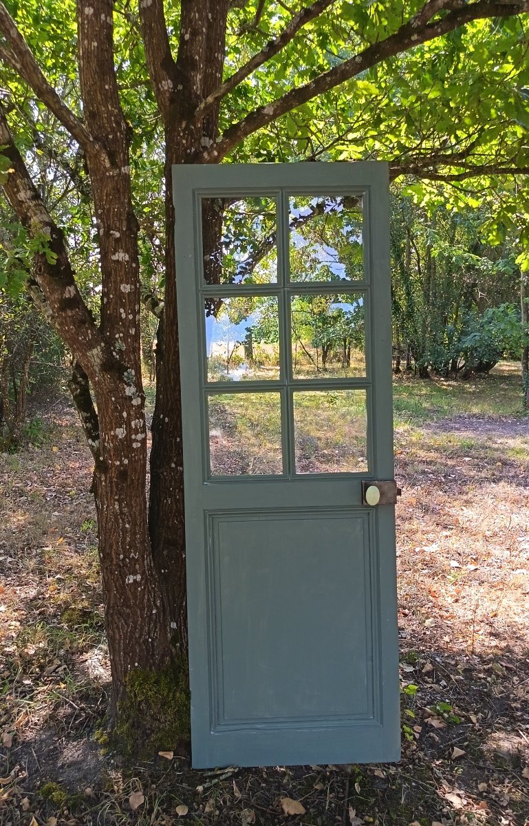 Antique Glass Door With 6 Panes
