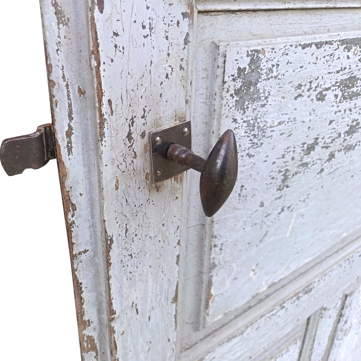 Porte ancienne en chêne époque XVIIIème 5 panneaux-photo-2