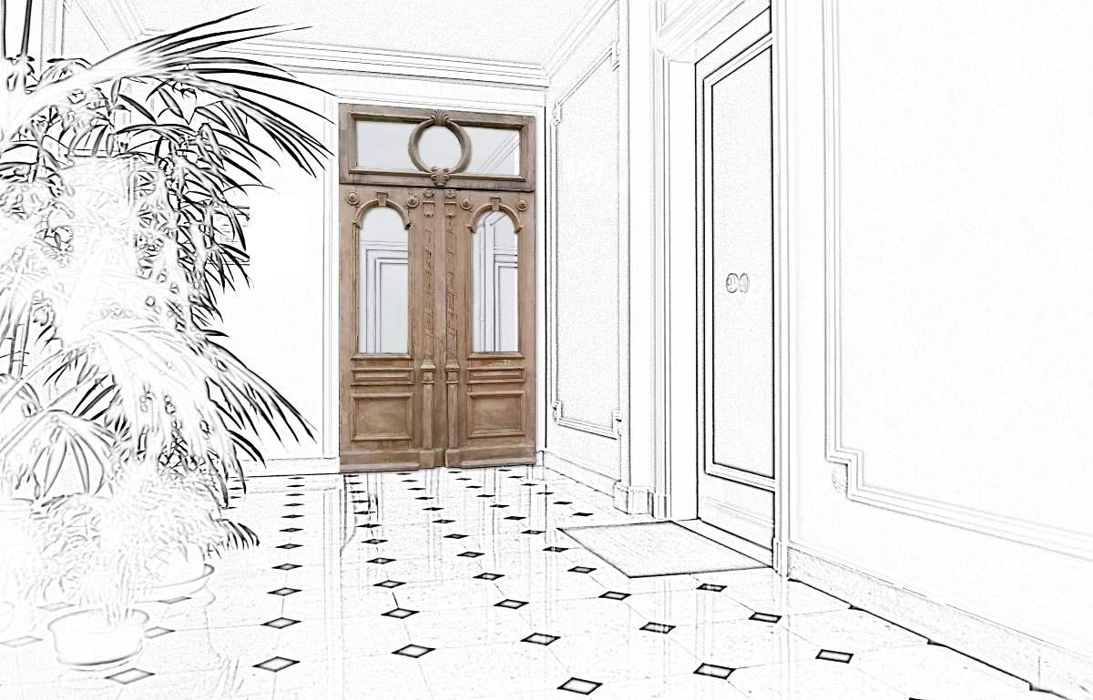 Large, Antique, Decorative Double Entry Door From The 19th Century, Carriage House Style, Wood Paneling-photo-4