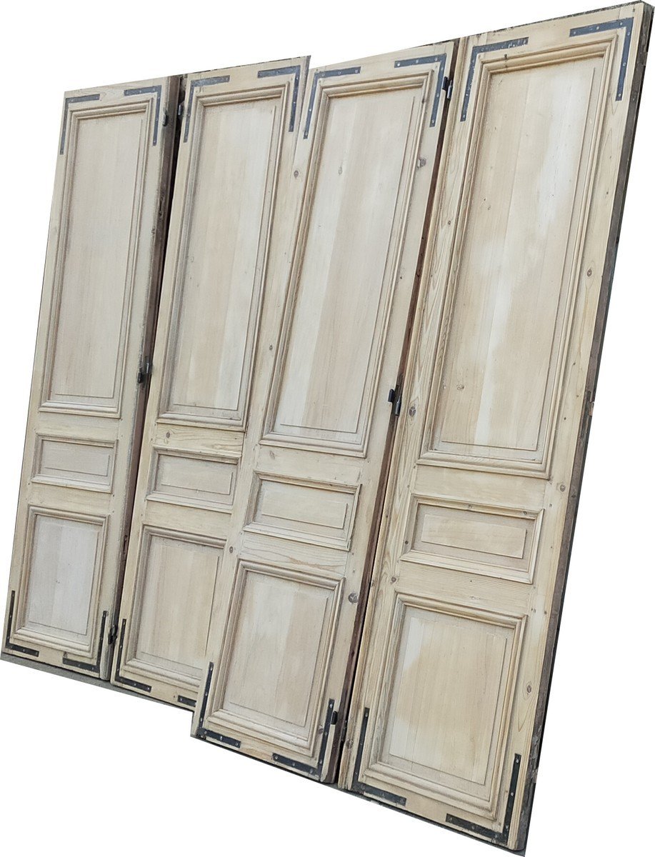 Double Communication Doors Or Wall Cupboard Woodwork Old Door-photo-4