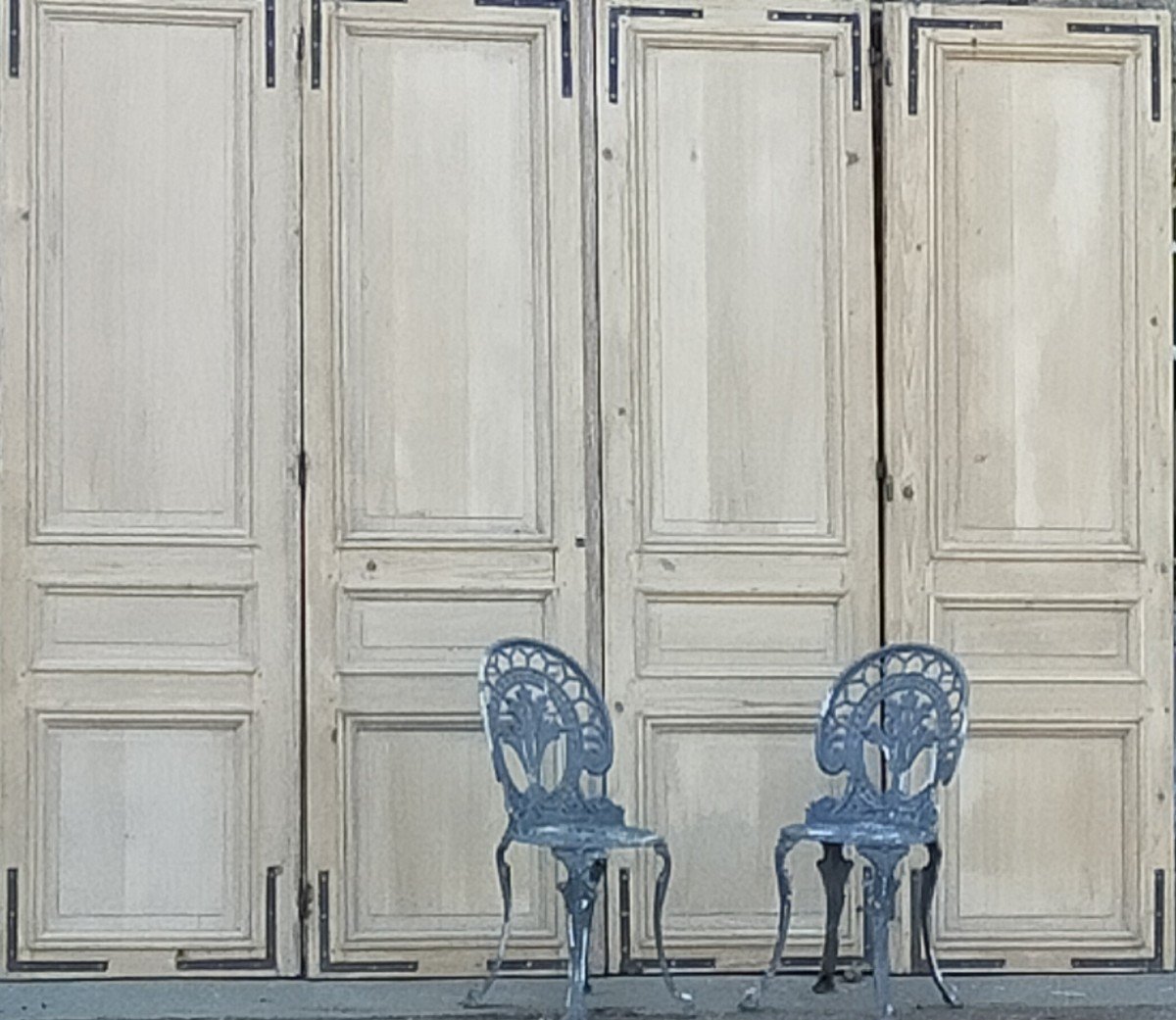 Double Communication Doors Or Wall Cupboard Woodwork Old Door