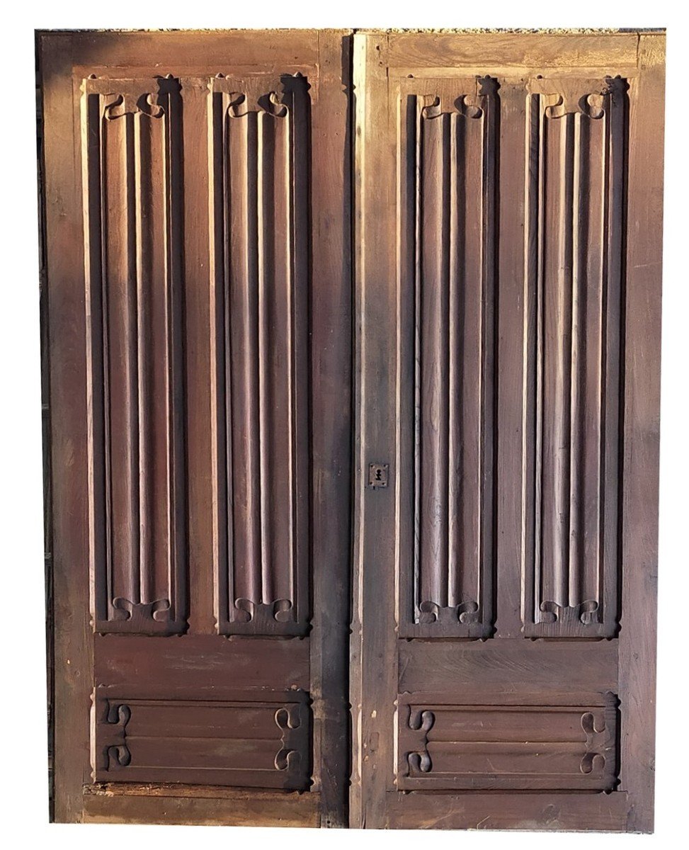 Antique Napkin Folding Closet Doors