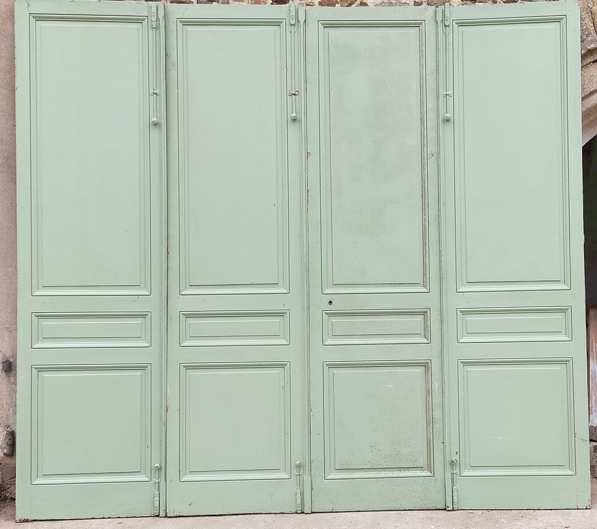 Set Of 4 Old Communication Doors Or Cabinet Doors Woodwork Door-photo-4