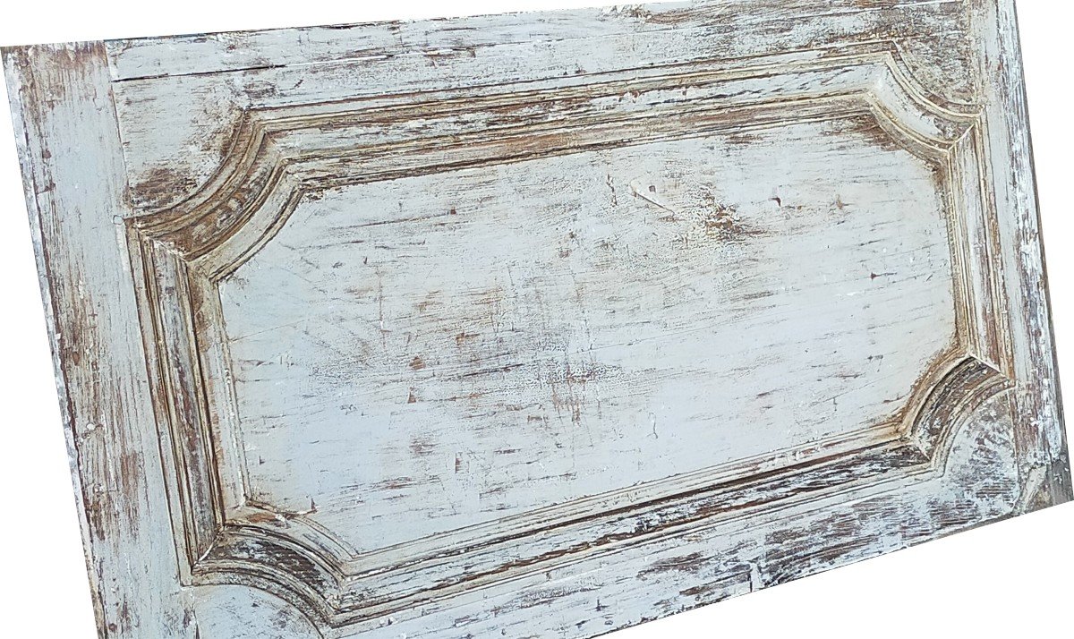 18th Century Supra Woodwork Old Transom Double-sided Cartridge Door Oak Woodwork Doors