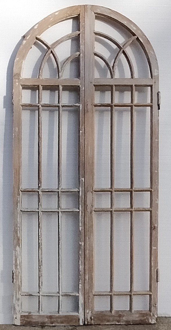 Reste une - Trois Fenêtre sAnciennes d'Orangerie Porte Atelier Vitrine Bibliothèque Portes