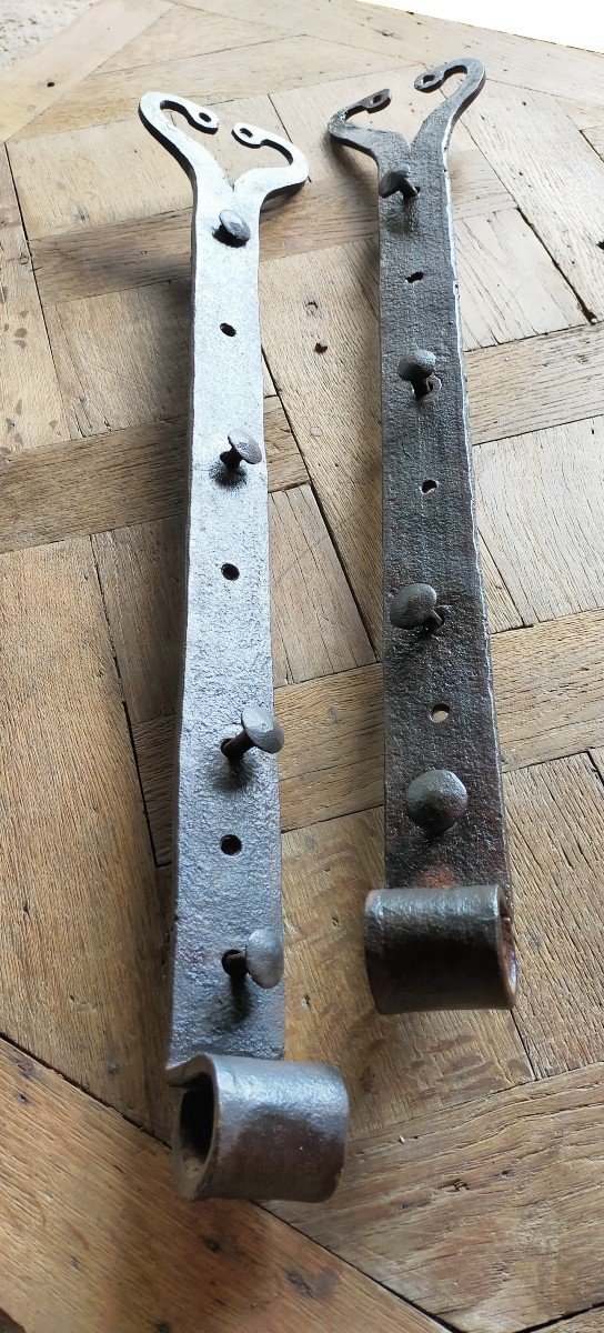 Pentures Ferronneries Anciennes Fer Forgé XVIIIème Porte Ancienne Volet Portes -photo-4