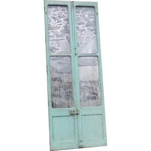 Old Double Glazed Door Large Height 289 Cm