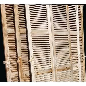 Louvered Shutters High Height 283 Cm Old Door Decoration Closet Store Dressing