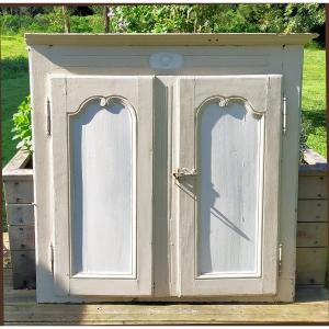 Facade Of Old 18th Century Cupboard In Oak Door No1