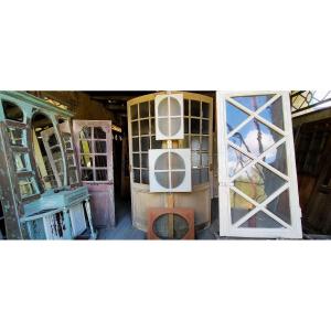 Transom And Old Oeil De Boeuf Glazed Door And Window Old Woodwork Doors