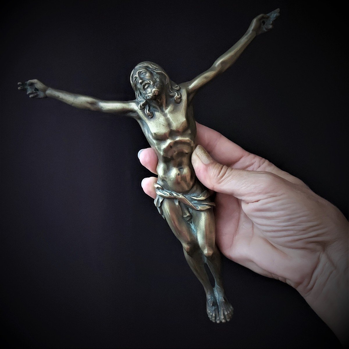 Christ En Bronze 18e Siècle
