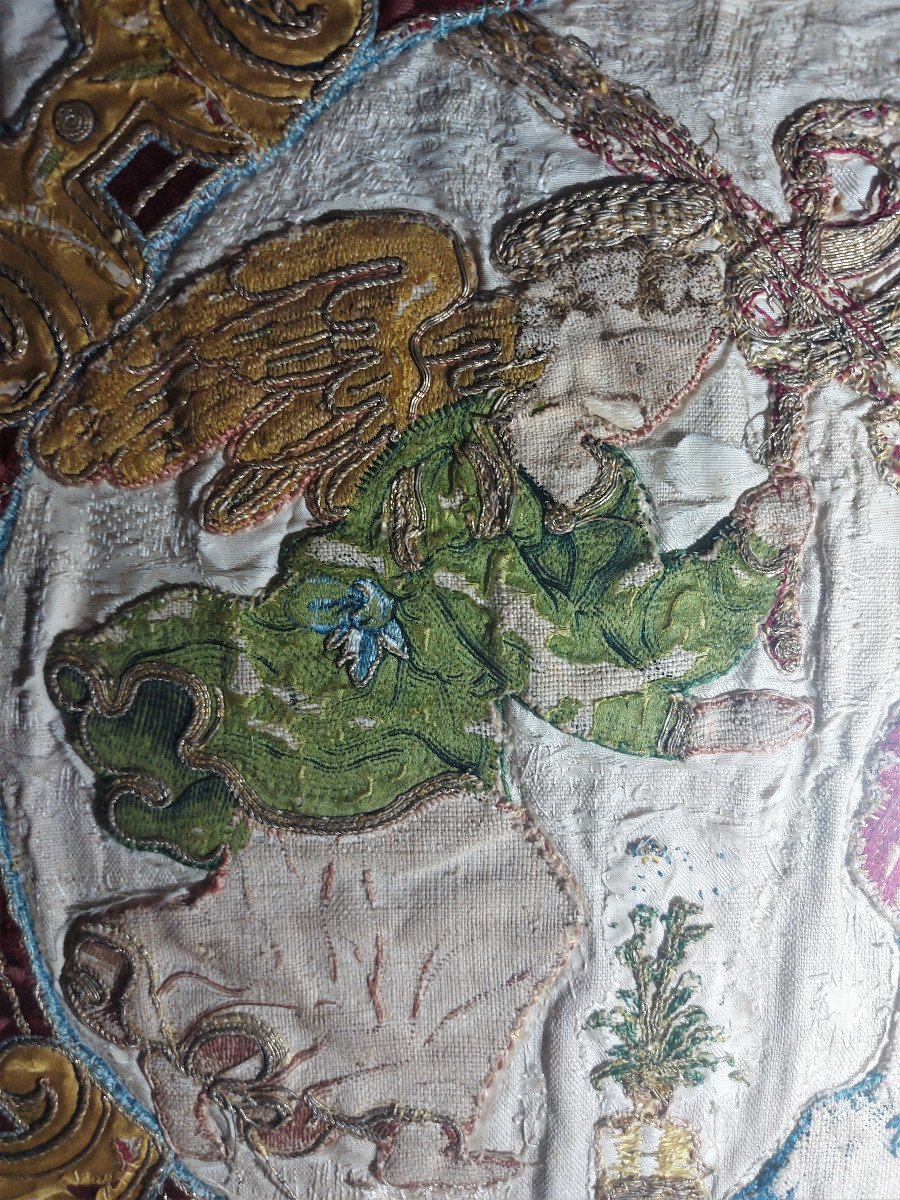 Religious Embroidery (orfrois) Period Late 16th Century-photo-4