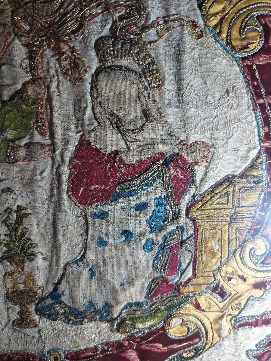 Religious Embroidery (orfrois) Period Late 16th Century-photo-1