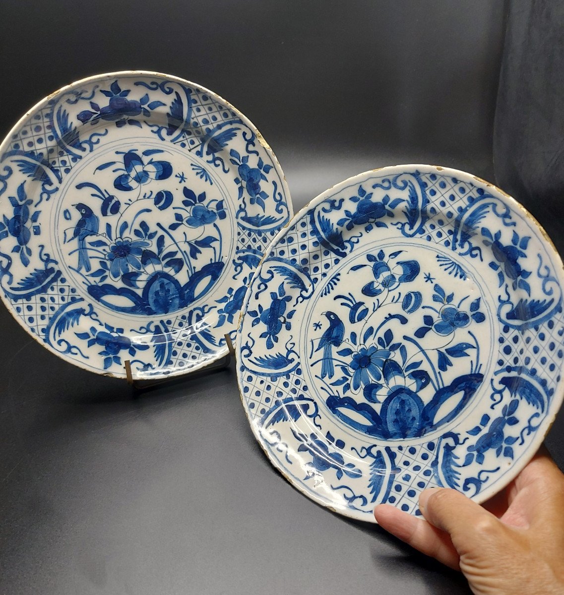 Delft: Pair Of Plates