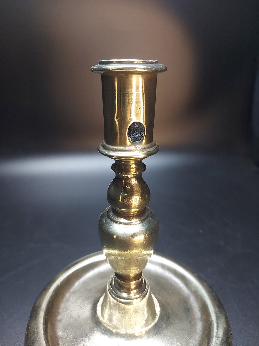 Bougeoir En Bronze 17e Siècle-photo-2