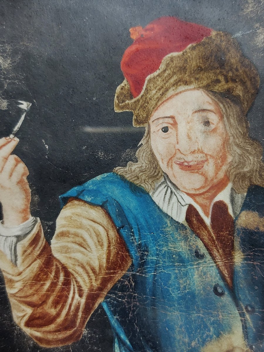 The Apothecary At His Work Gouache On Parchment Early 18th Century-photo-1