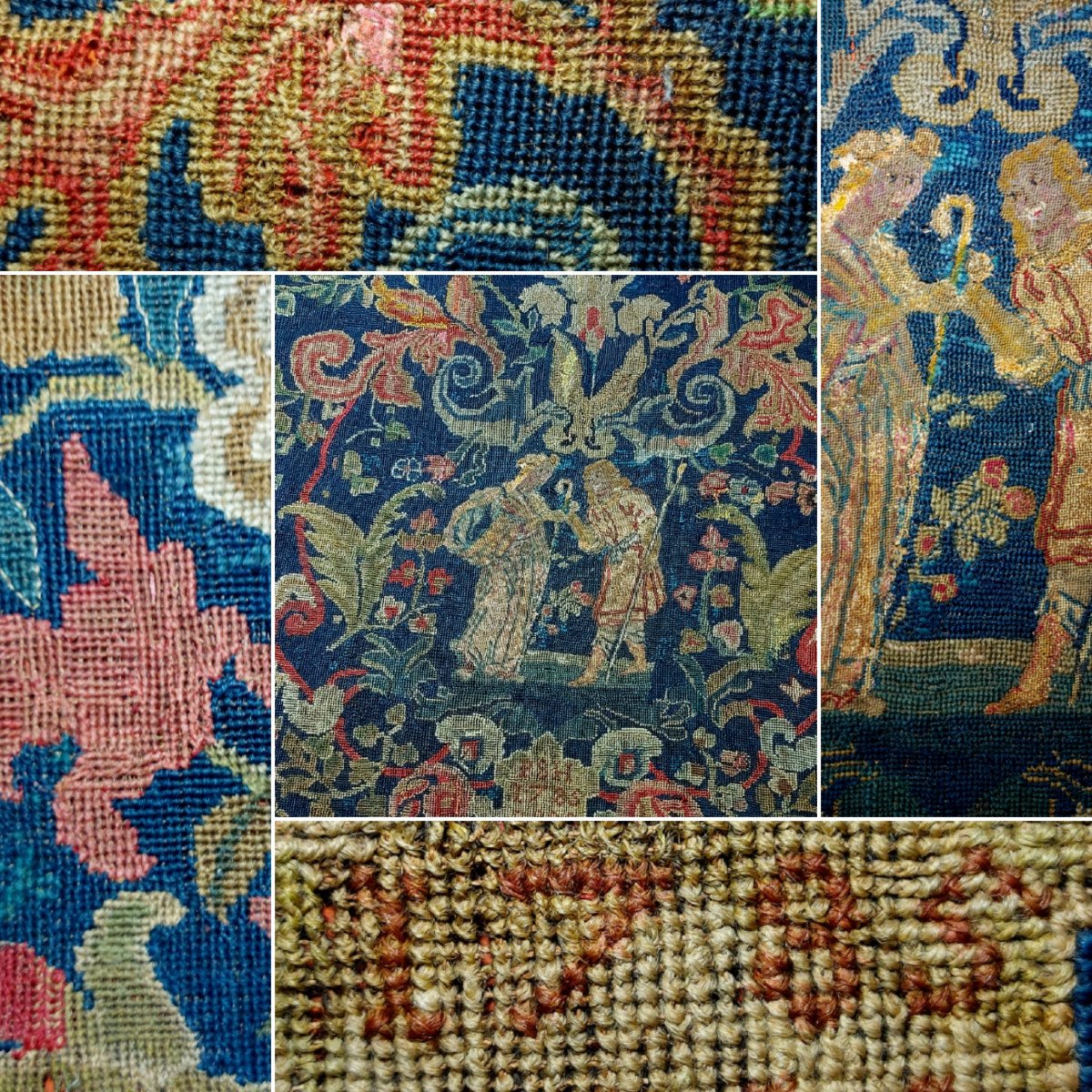 Tapisserie Scène Galante Epoque Louis XVI-photo-4