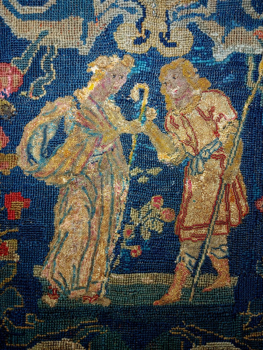 Tapisserie Scène Galante Epoque Louis XVI-photo-6