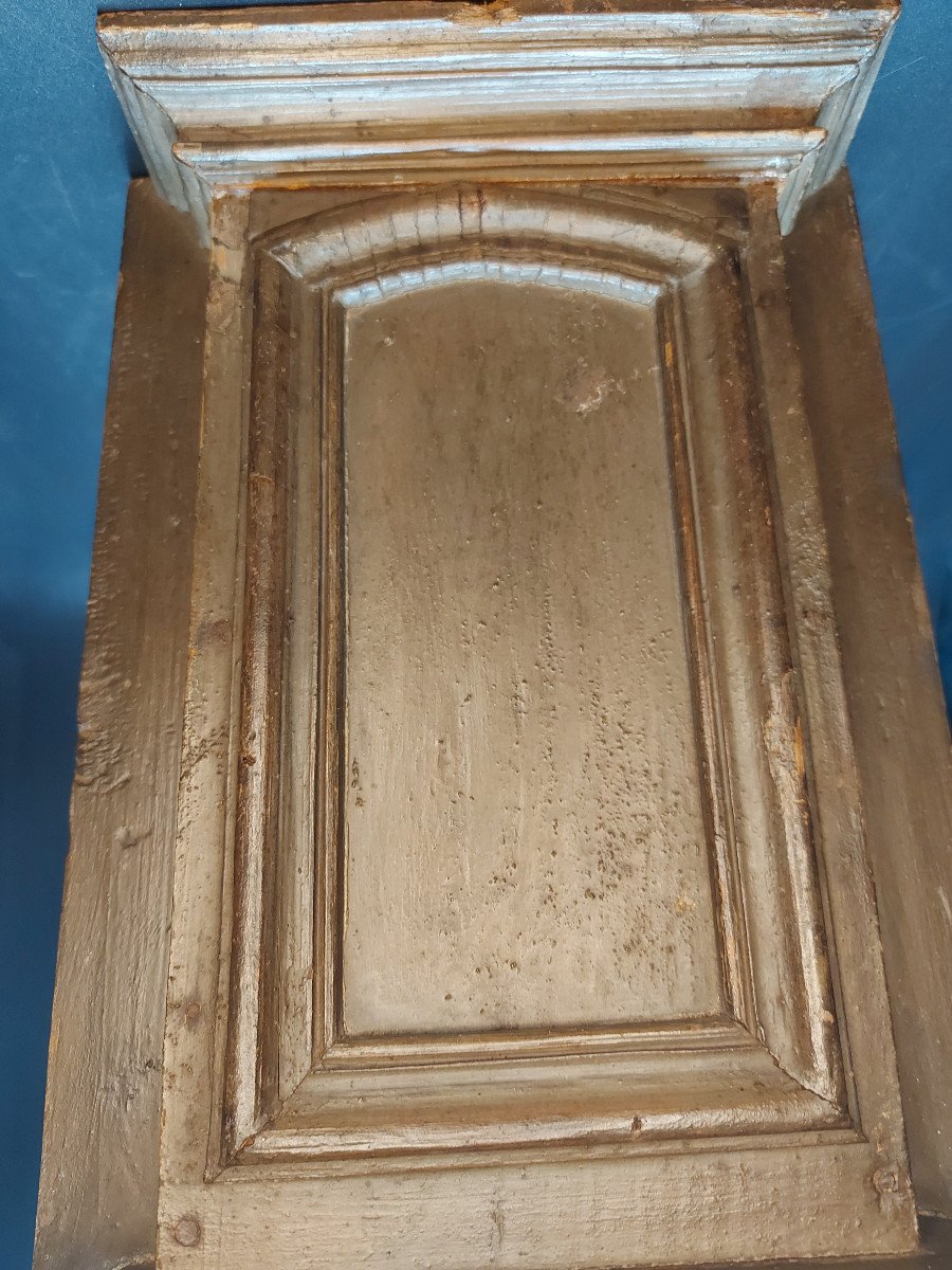 18th Century Wooden Model Representing A Fireplace-photo-2