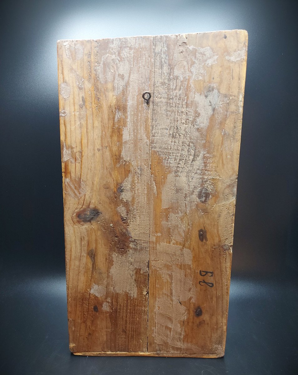 18th Century Wooden Model Representing A Fireplace-photo-3