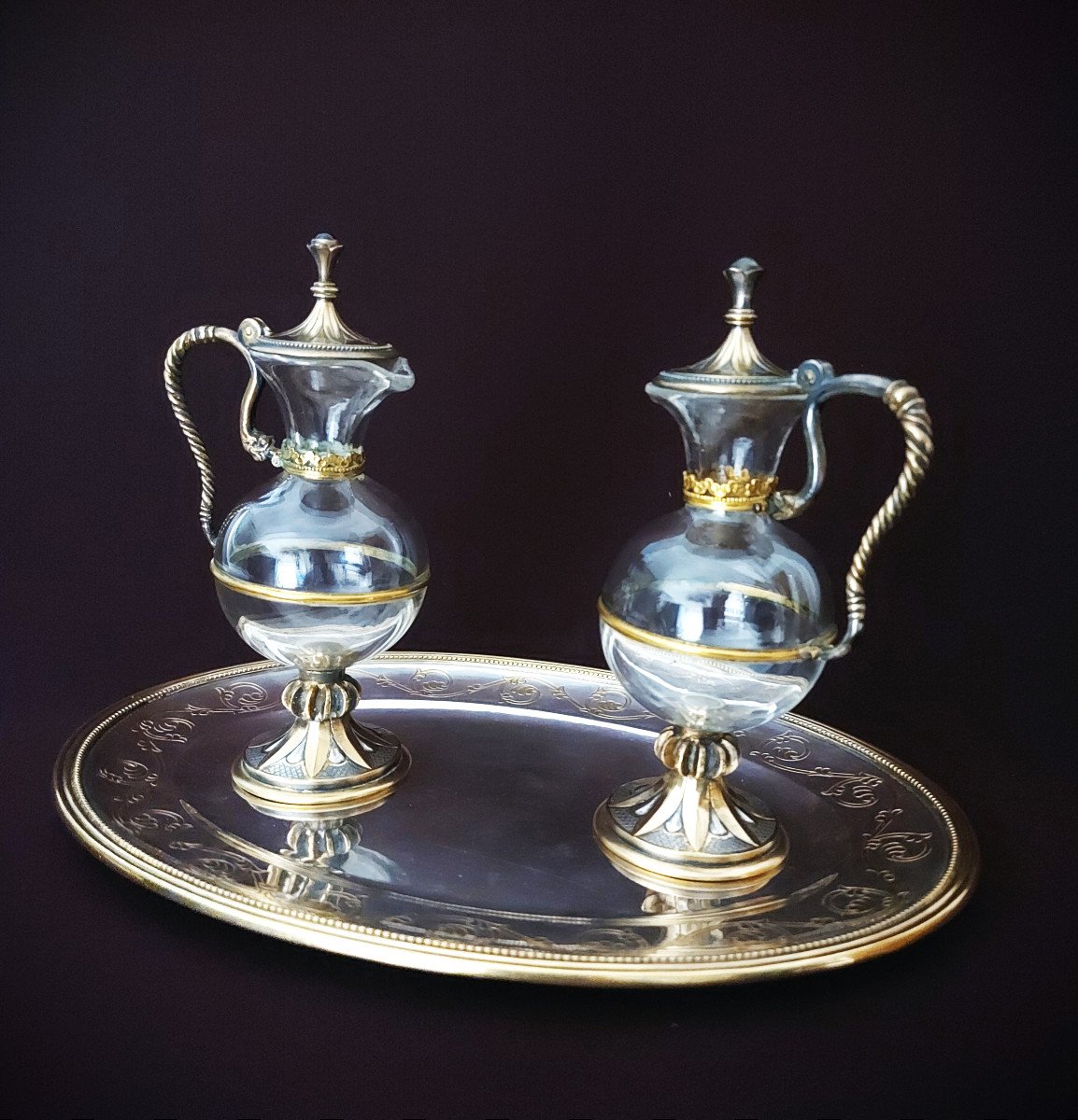 Mass Cruets And Their Tray
