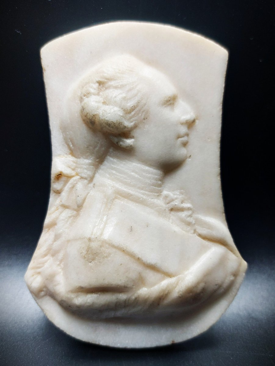 Louis XV Marble Profile 18th Century