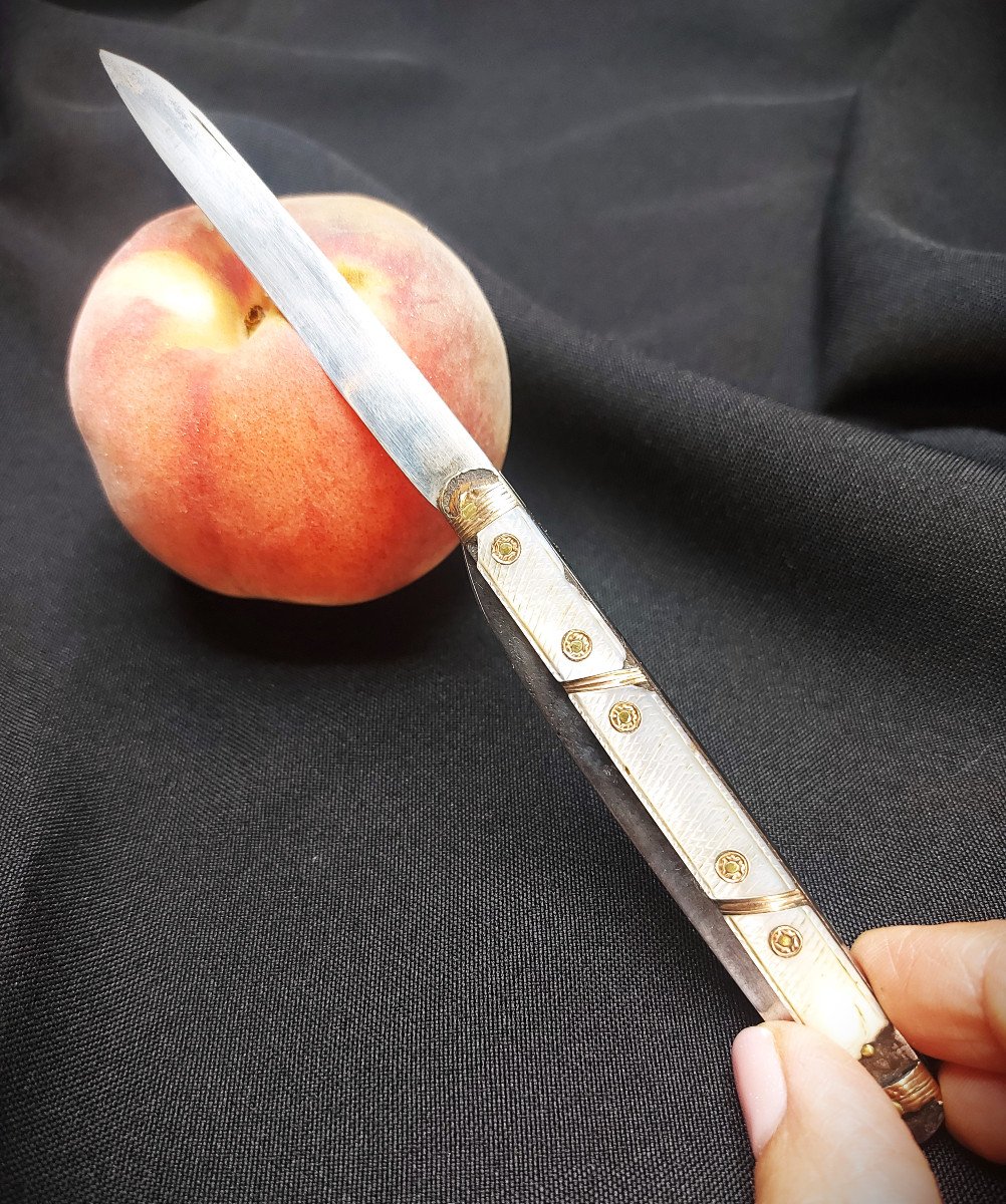 Louis XVI Period Two-blade Travel Knife-photo-2