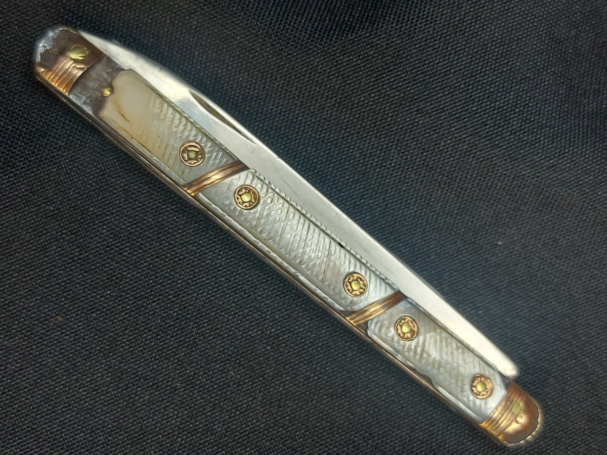 Louis XVI Period Two-blade Travel Knife-photo-2