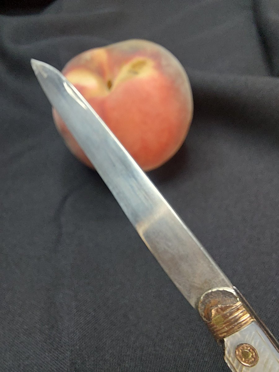 Louis XVI Period Two-blade Travel Knife-photo-3