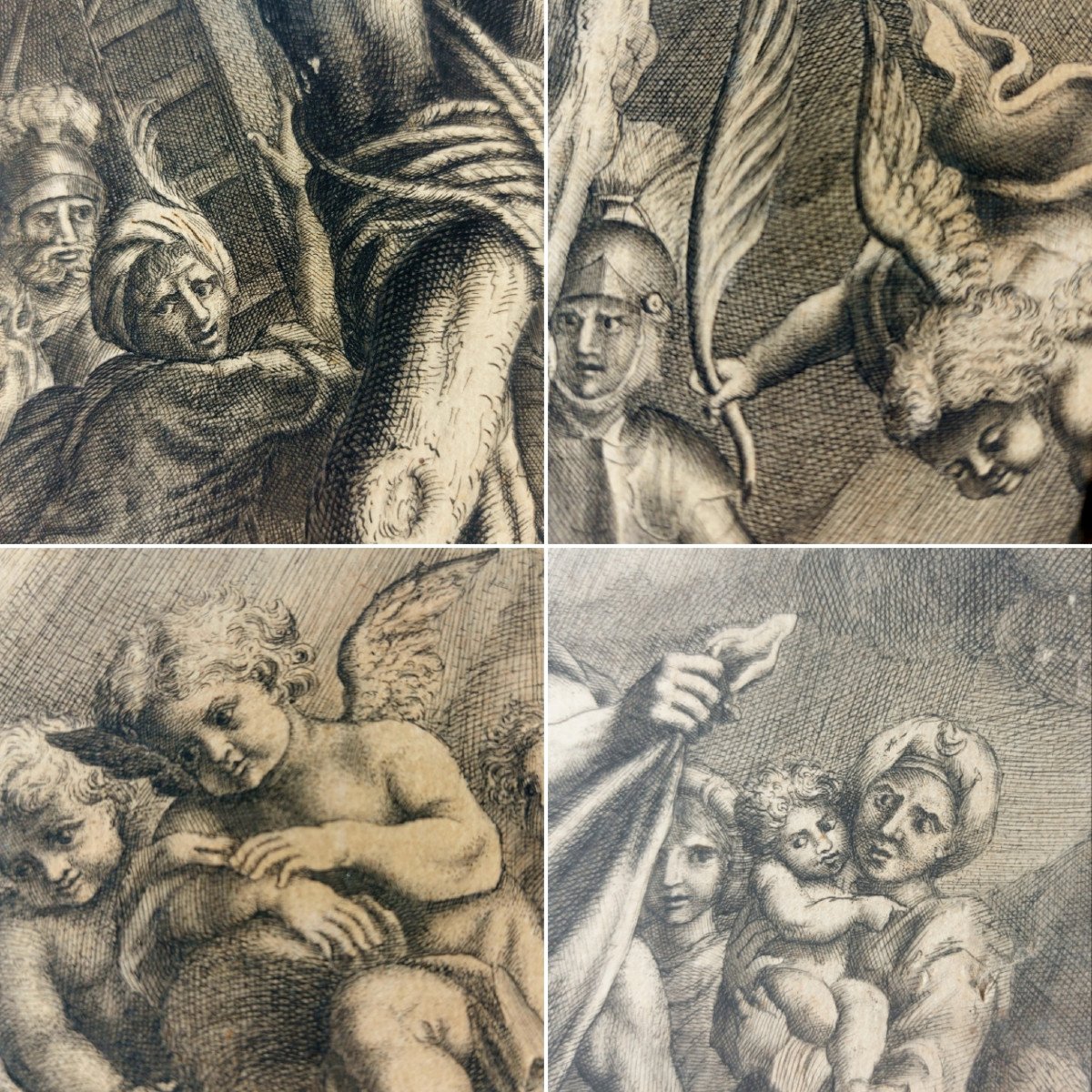 Martyrdom Of Saint Andrew 17th Century Engraving-photo-1