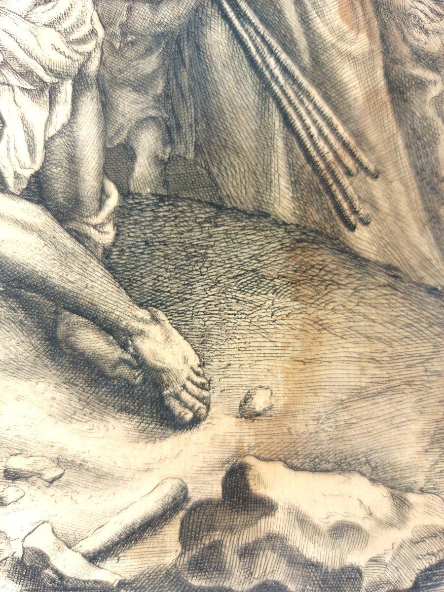 Martyrdom Of Saint Andrew 17th Century Engraving-photo-6
