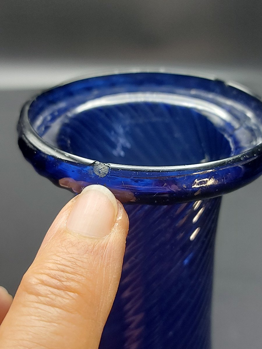 Vase En Verre Soufflé 18e Siècle-photo-4