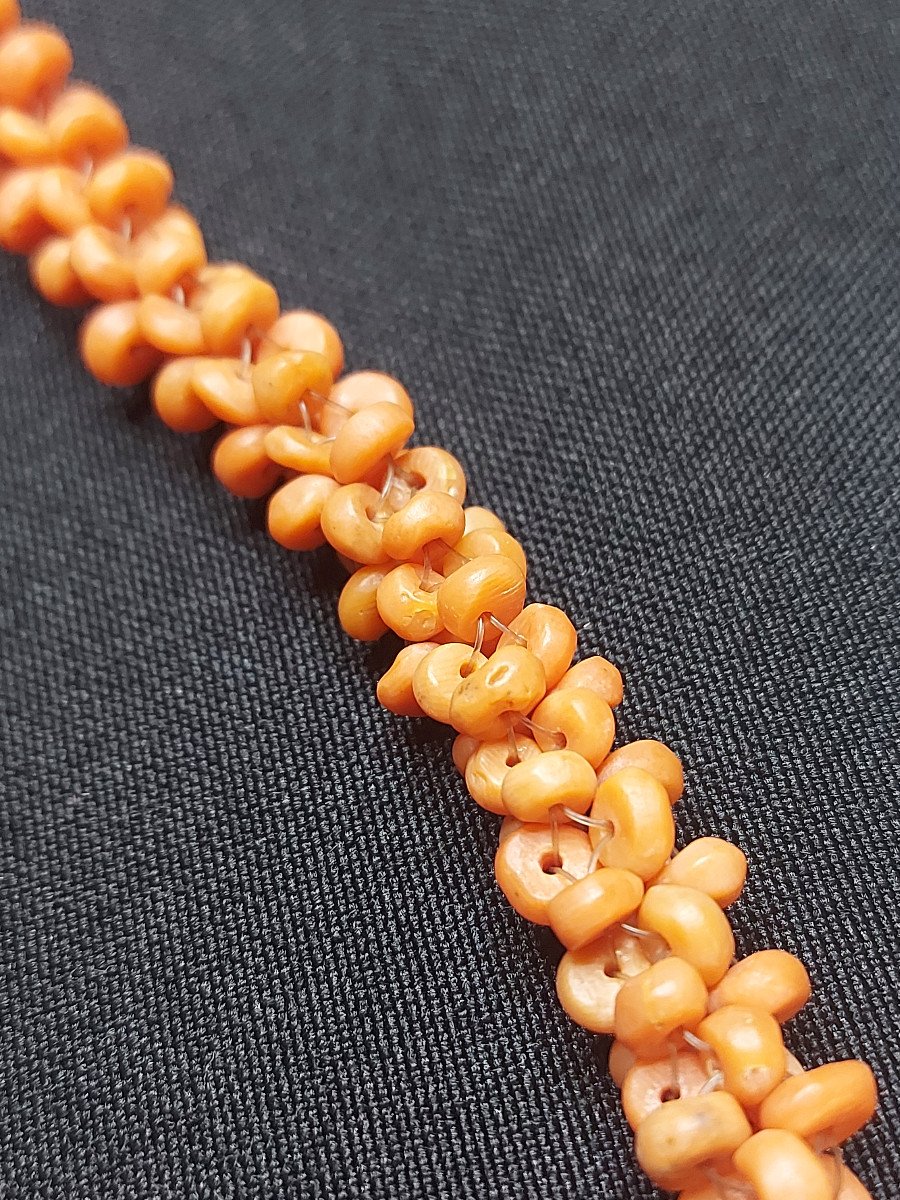 Coral Beads: Necklace And Bracelet-photo-4