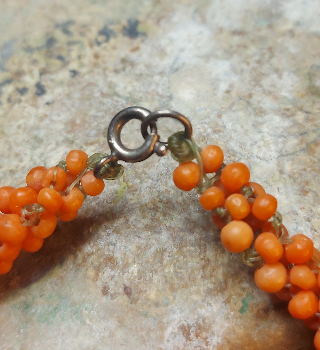 Coral Beads: Necklace And Bracelet-photo-1