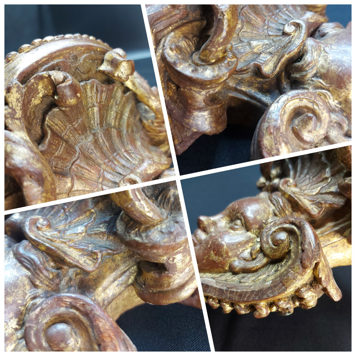 Console d'applique  Au Chérubin Epoque Régence-photo-4