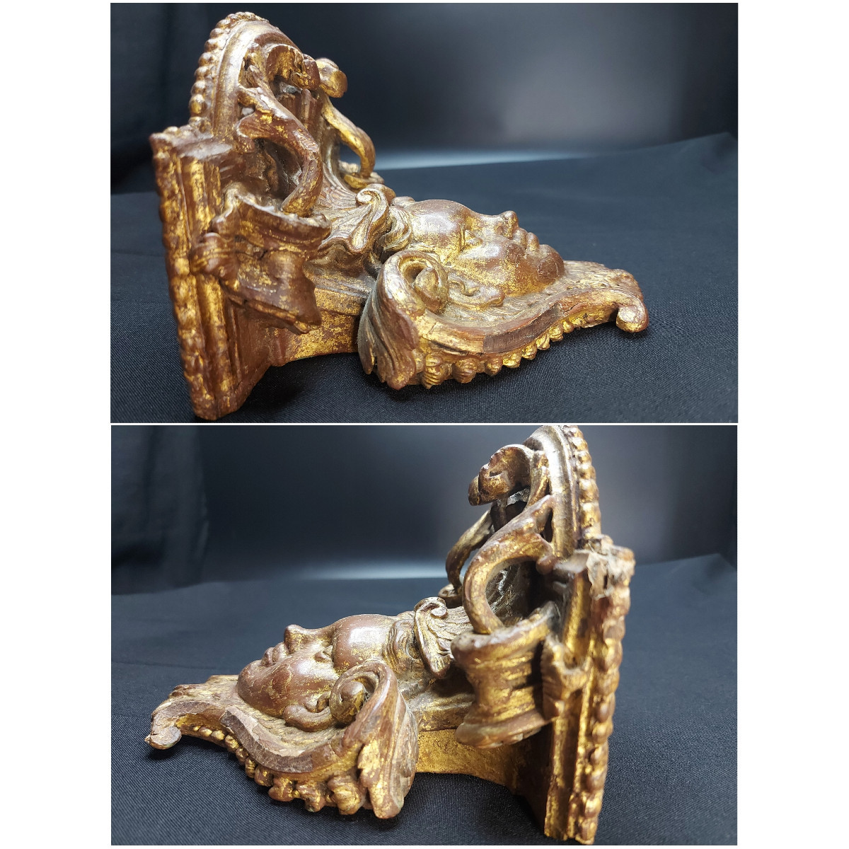 Console d'applique  Au Chérubin Epoque Régence-photo-7